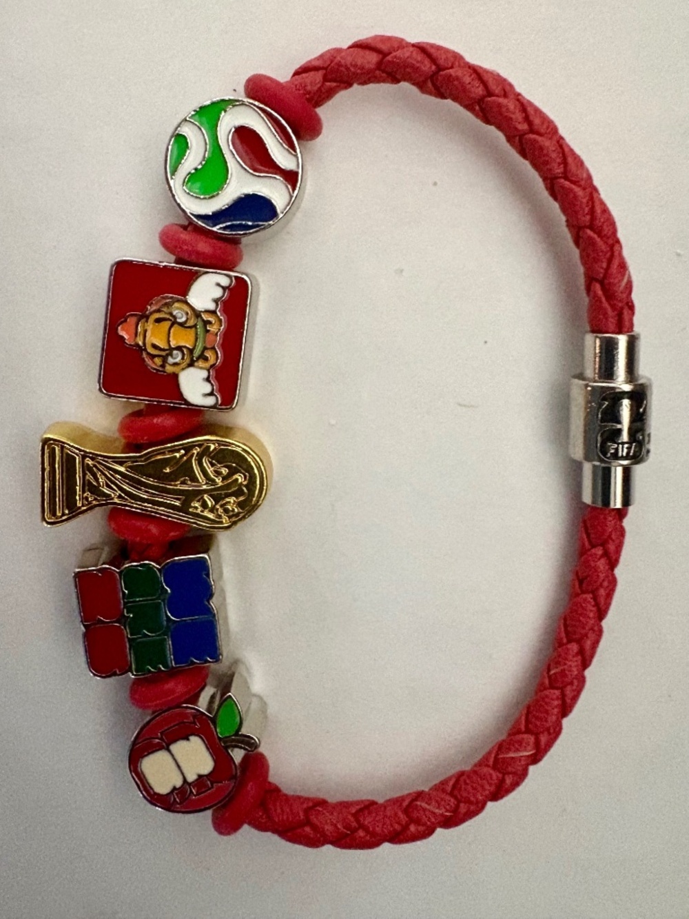 WORLD CUP 2026 Fan Fav BOFA Bracelet with Gold Trophy, FIFA & Soccer Charms!